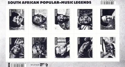 South Africa 2015 Music Legends of South Africa II (ss/10v) - MNH(**) South Africa 2015 Music Legends of South Africa II (ss/10v) - MNH(**)