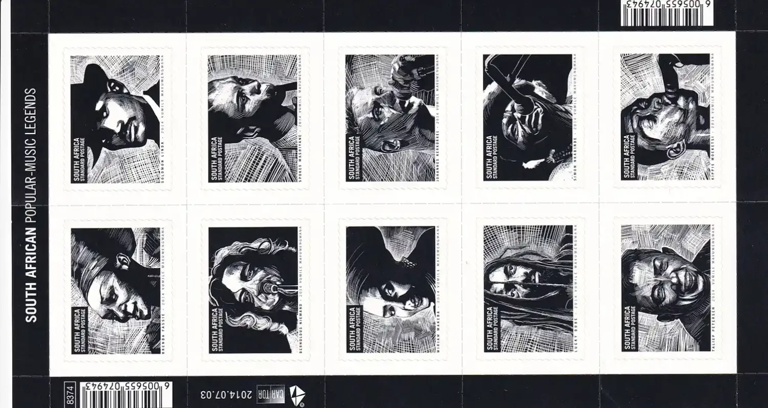 South Africa 2014 Music Legends of South Africa I (ss/10v) - MNH(**)