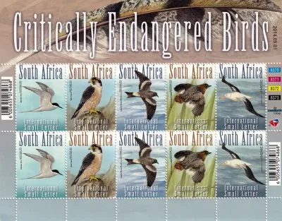 South Africa 2014 Endangered Birds (s/5v) - MNH(**)