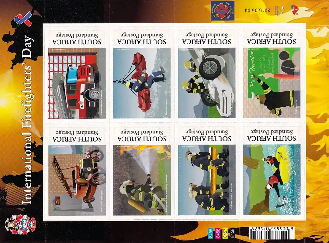 South Africa 2015 Int Fire Fighters Day (sa) (ss/8v) - MNH(**)