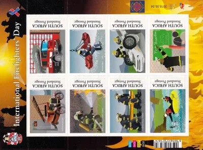 South Africa 2015 Int Fire Fighters Day (sa) (ss/8v) - MNH(**)