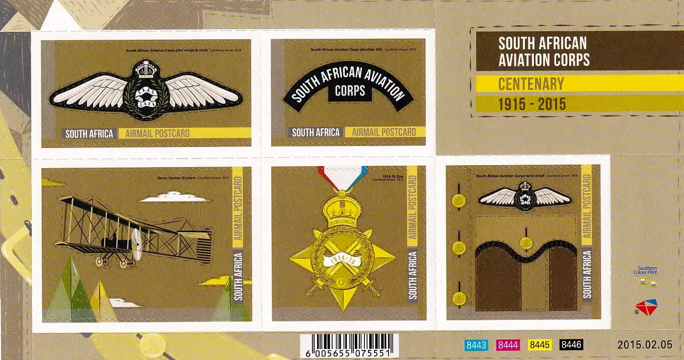 South Africa 2015 South African Aviation Corps - MNH(**)