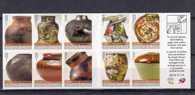 South Africa 2014 Ceramic Vessels (sa : ex-bklt) - MNH(**)
