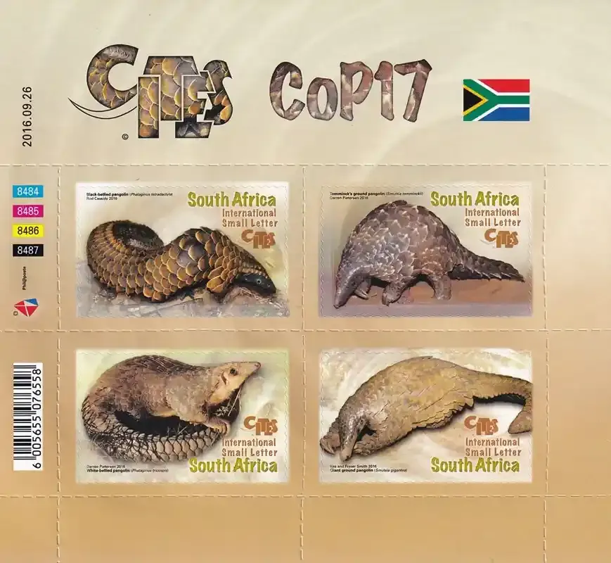 South Africa 2016 Endangered Species/CITES Meeting (sa) (ss/4v) - MNH(**)
