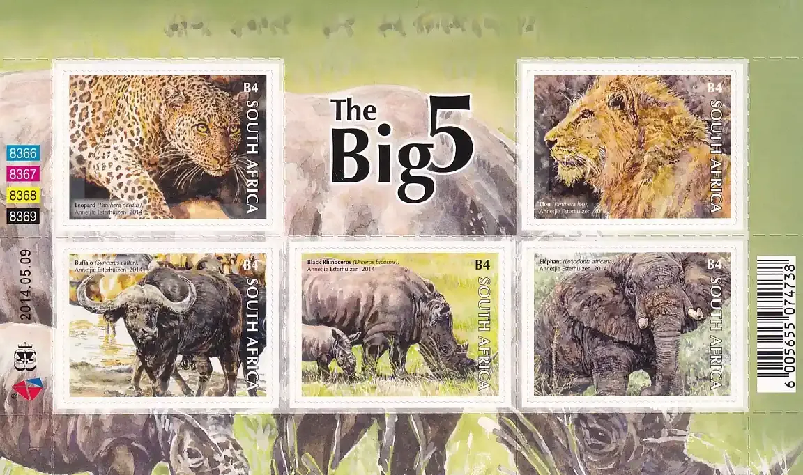 South Africa 2014 The Big Five/Animals (sa) (ss/5v) - MNH(**)