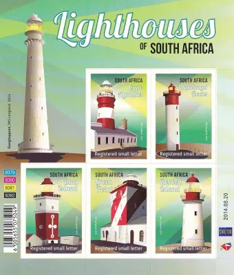 South Africa 2014 Lighthouses of SA (sa) (ss/5v) - MNH(**)