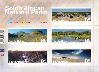 South Africa 2014 National Parks (sa) (ss/5v) - MNH(**)