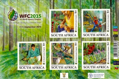 South Africa 2015 World Forestry Congress (sa) (ss/5v) - MNH(**) South Africa 2015 World Forestry Congress (sa) (ss/5v) - MNH(**)