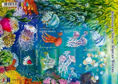 South Africa 2015 Jellyfish (sa) (ss/10v) - MNH(**)
