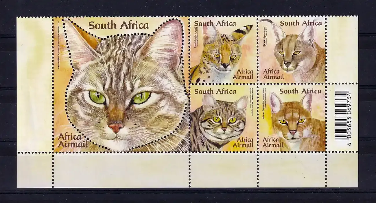 South Africa 2011 Small Wild Cats, Mammals (v5) - MNH(**)