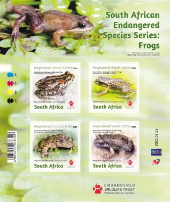 South Africa 2020 Endangered Species: Frogs (ss/5v) - MNH(**)