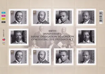 South Africa 2019 SANNC Delegation to London Centenary (sa:ss/10v) - MNH(**)