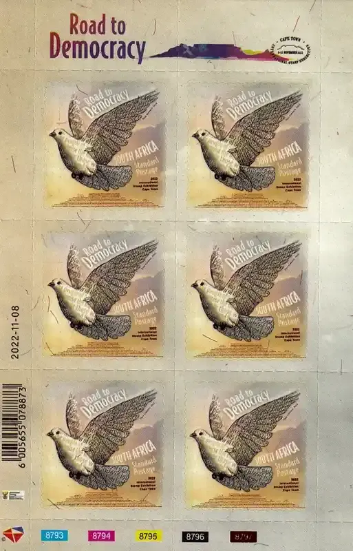 South Africa 2022 Road to Democracy/Dove (ss/6v) - MNH(**)