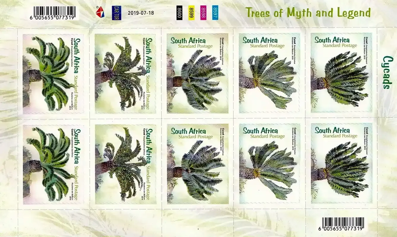 South Africa 2019 Trees/Cycad (ss/10v) - MNH(**)