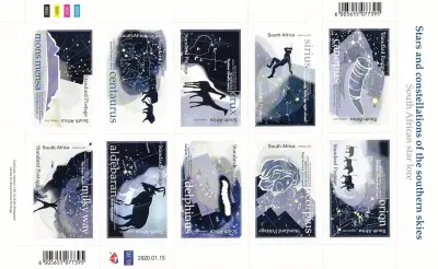 South Africa 2020 Stars &amp; Constellations (ss/10v) - MNH(**)