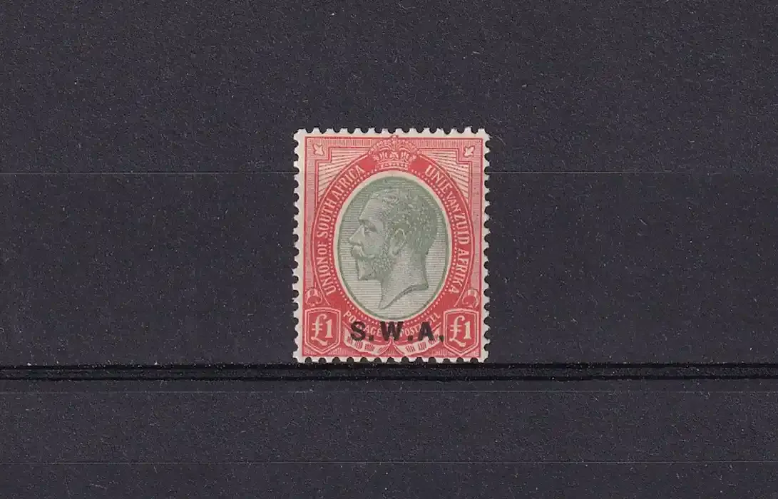 South West Africa 1927 South Africa Postage Stamps Overprinted "S.W.A.". Very lightly Hinged. (*)
