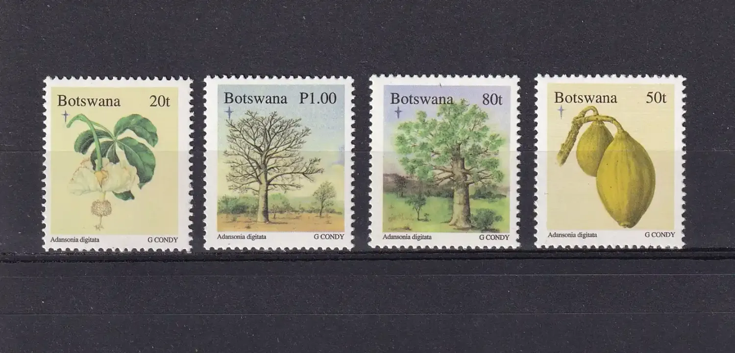 Botswana 1996 Christmas, Parts of Life Cycle for "Adansonia digitata"-MNH(**)