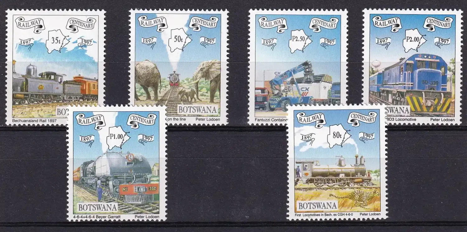 Botswana 1997 Railway Centenary-MNH(**)