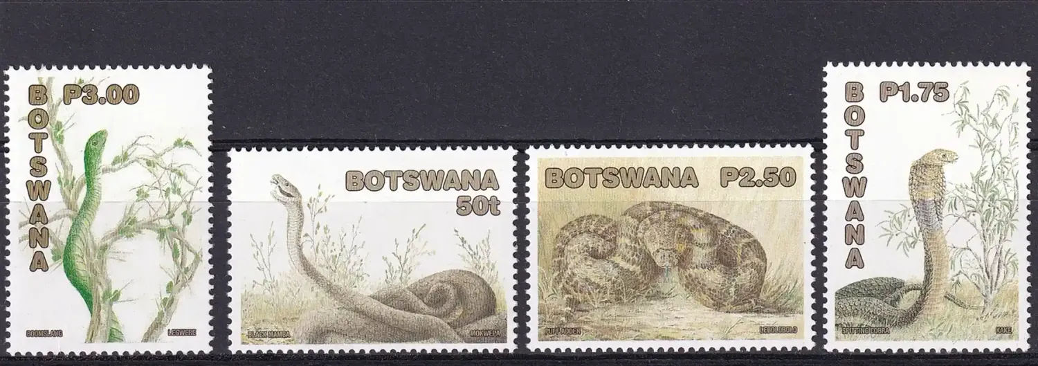 Botswana 2002 Snakes-MNH(**)