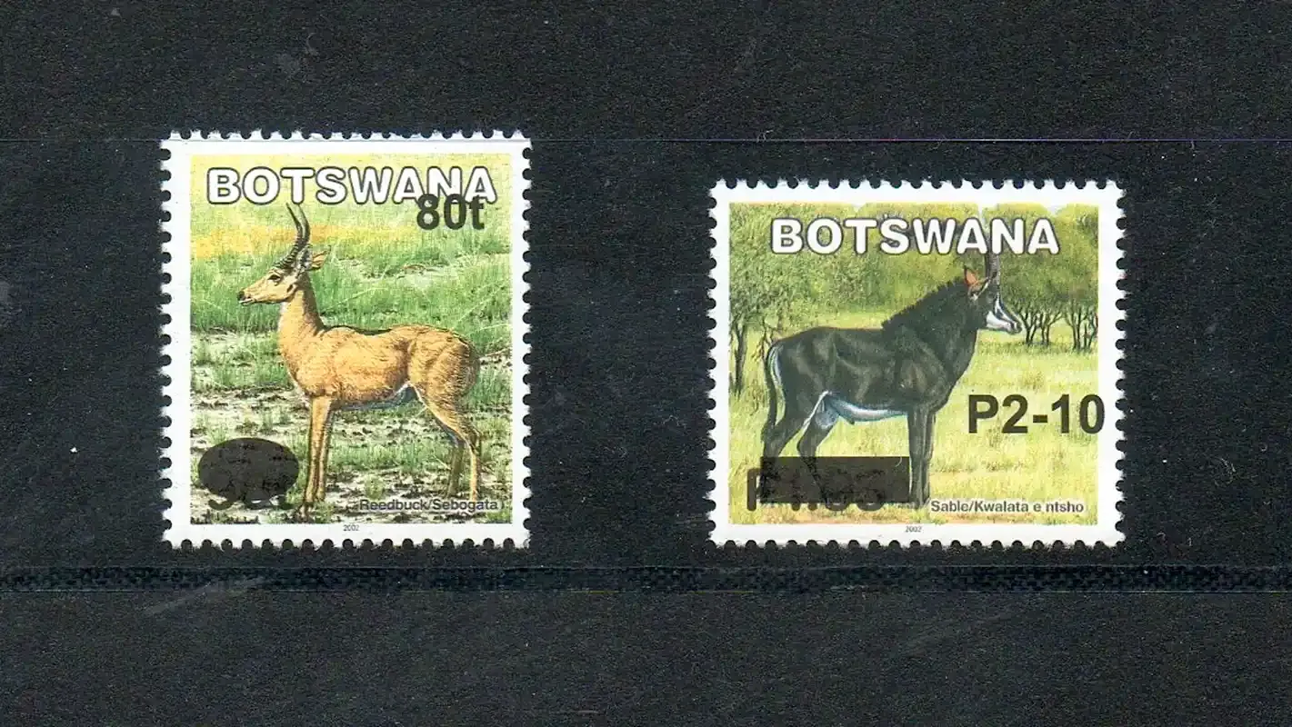 Botswana 2006 Defs/Animals - 80t/90t (surch)-MNH(**)