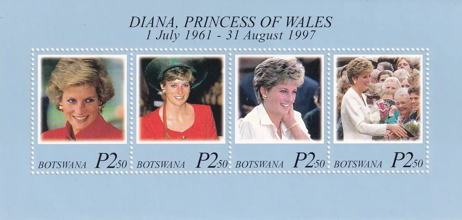 Botswana 1998 Diana (ss/4v)-MNH(**)