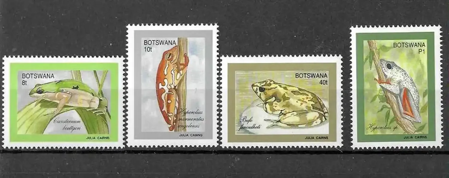 Botswana 1992 Climbing Frogs-MNH(**)