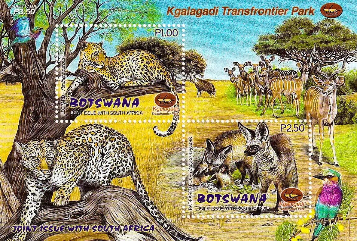 Botswana 2001 Park Wildlife (ss/2v)-MNH(**)