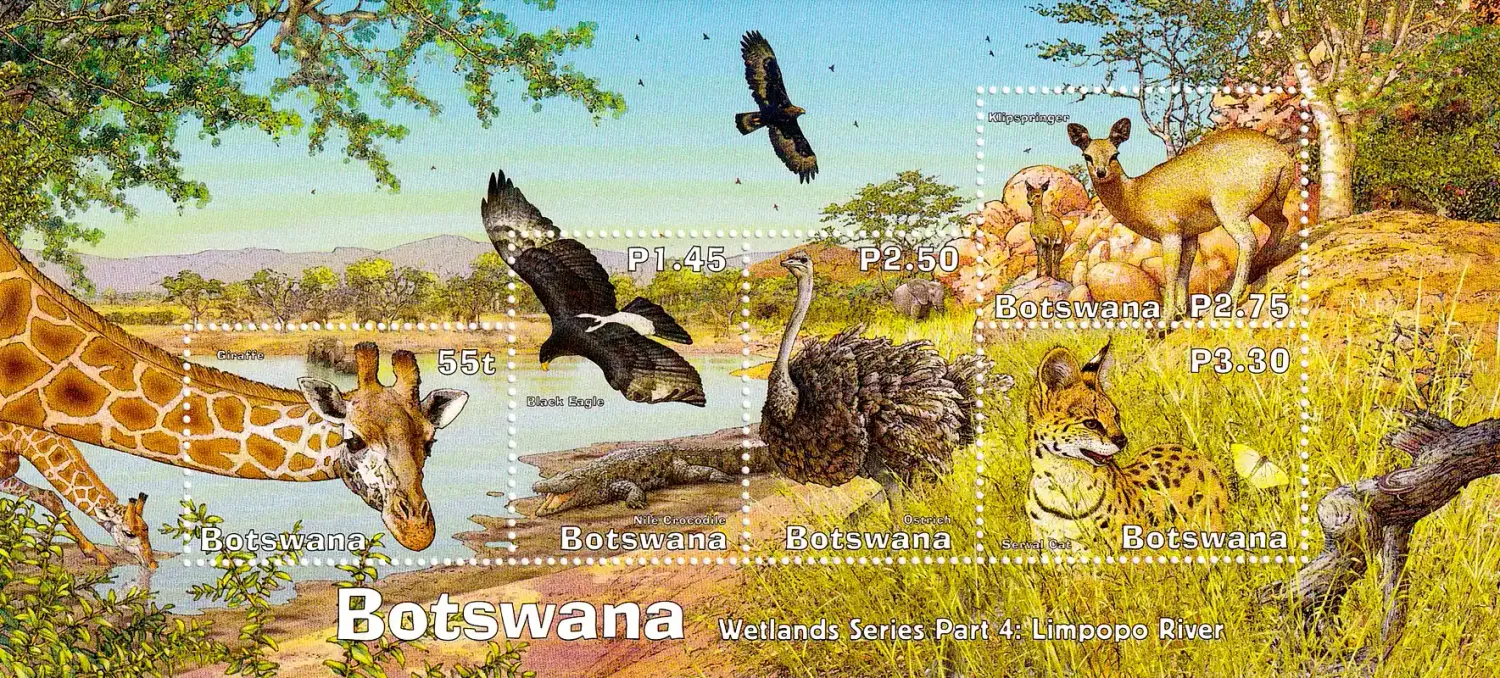 Botswana 2004 Wetlands #4/Limpopo River-MNH(**)