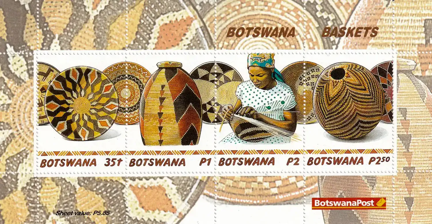 Botswana 2001 Basketry (ss/4v)-MNH(**)