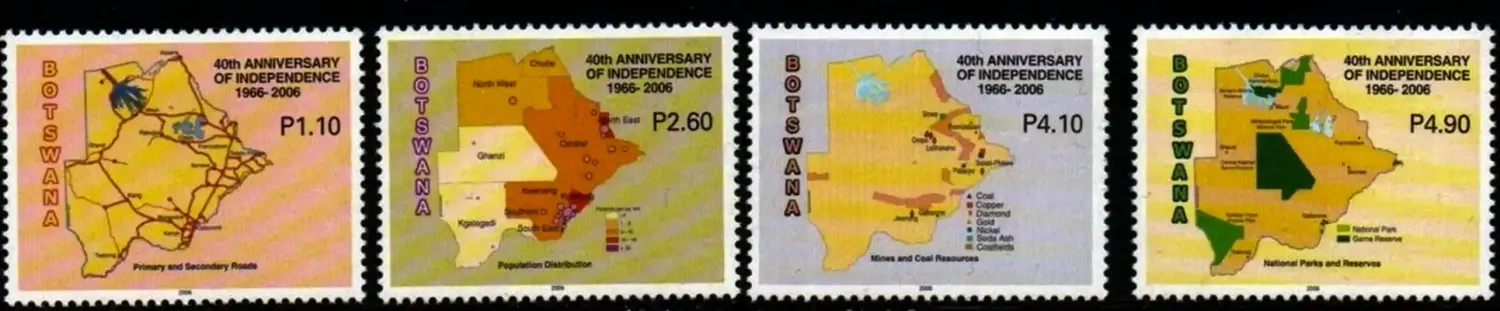 Botswana 2006 Independence Anniversary/Maps-MNH(**)