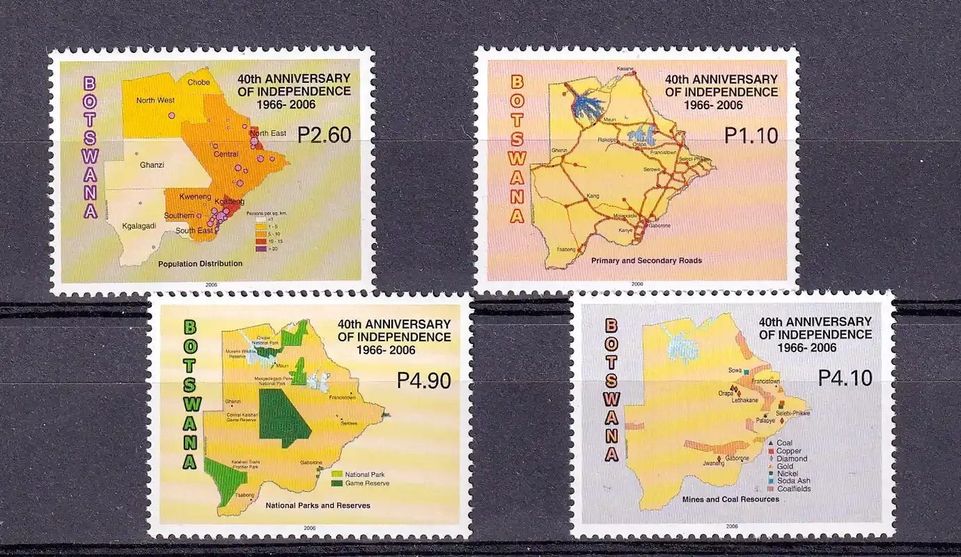 Botswana 2006 Independence Anniversary/Maps-MNH(**)