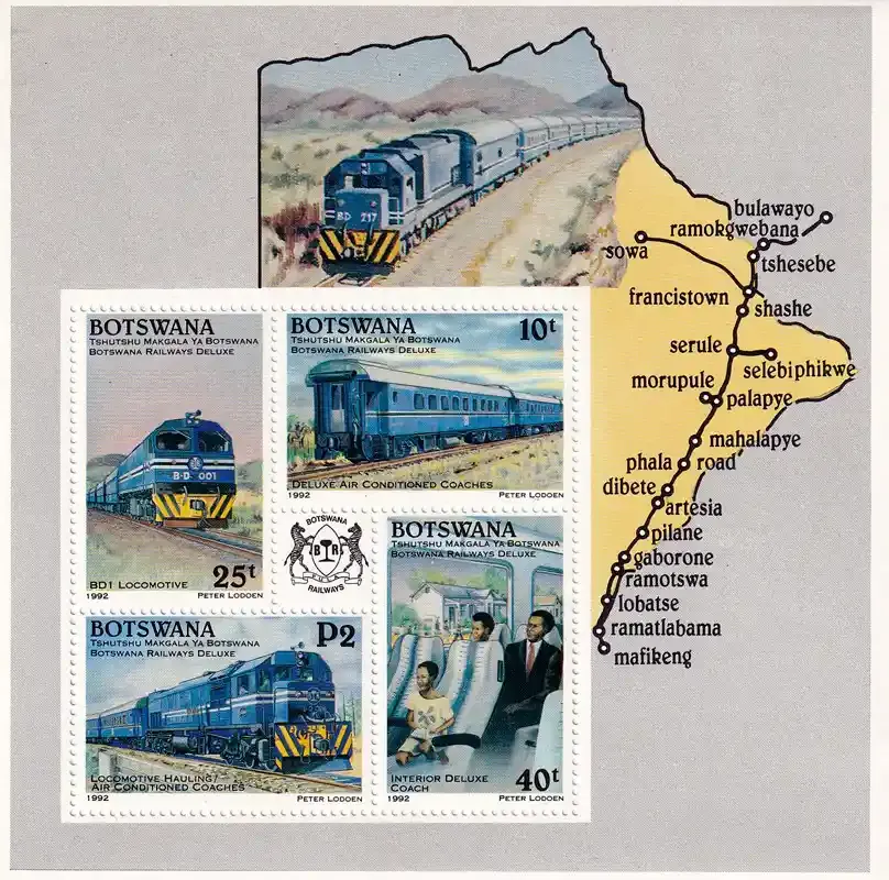 Botswana 1992 Railway Service (ss/4v)-MNH(**)