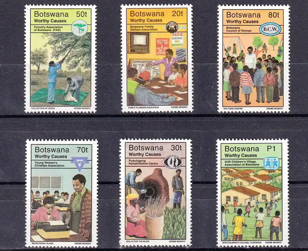 Botswana 1996 Local Charities-MNH(**)
