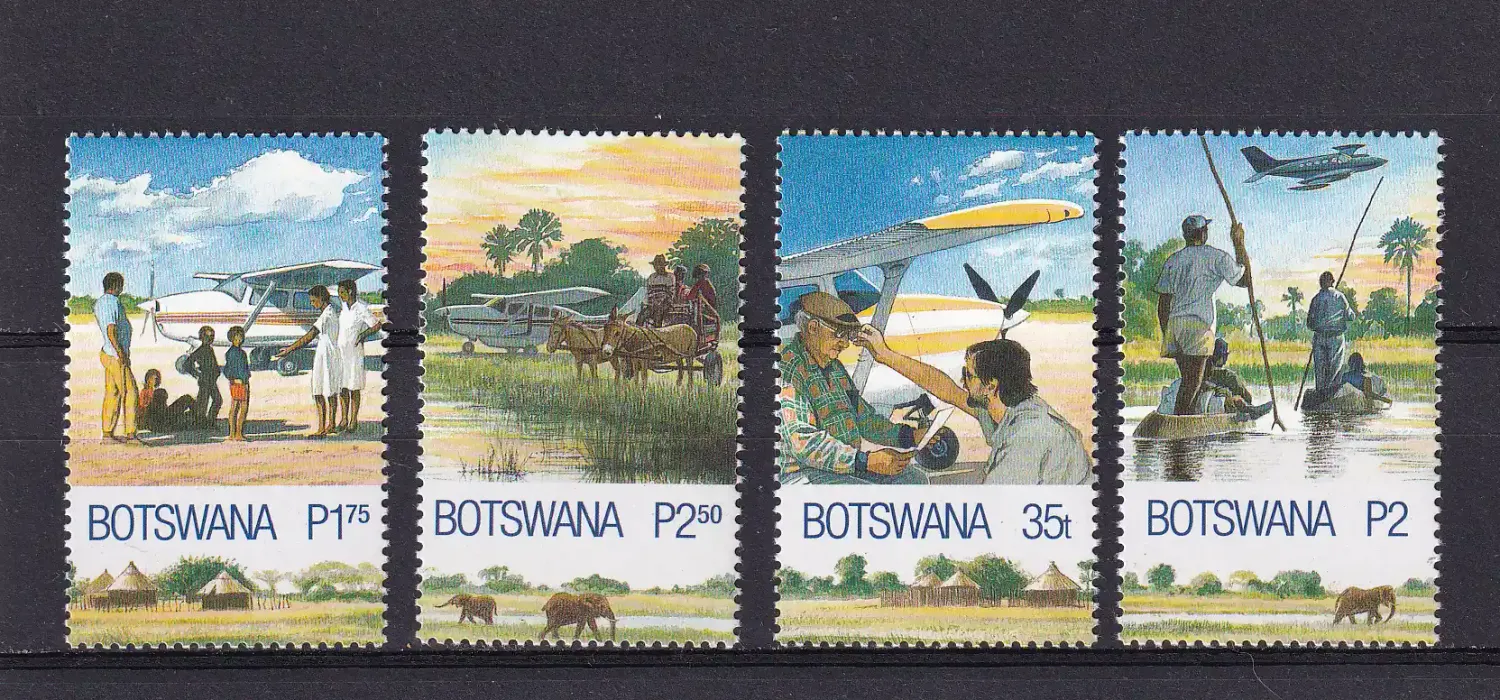 Botswana 2000 Flying Medical Services/Airplanes (4v)-MNH(**)