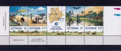 Botswana 2000 Flying Medical Services/Airplanes(s/4v+Tab)-MNH(**)