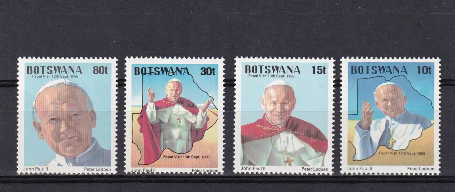 Botswana 1988 Pope John II Visit-MNH(**)
