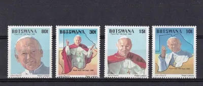 Botswana 1988 Pope John II Visit-MNH(**) Botswana 1988 Pope John II Visit-MNH(**)