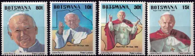 Botswana 1988 Pope John II Visit-MNH(**) Botswana 1988 Pope John II Visit-MNH(**)