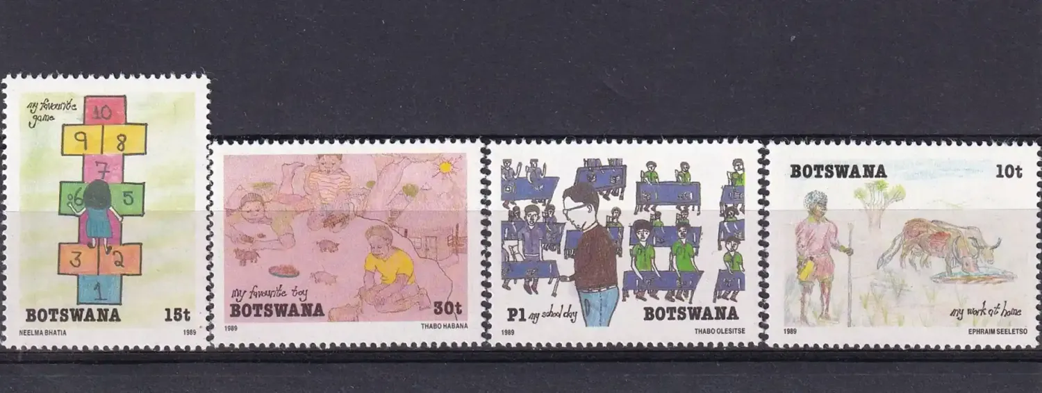 Botswana 1989 Children's Paintings-MNH(**)