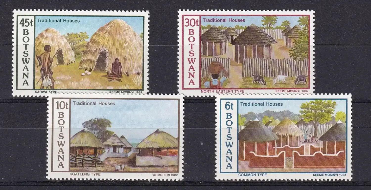 Botswana 1982 Traditional Houses-MNH(**)