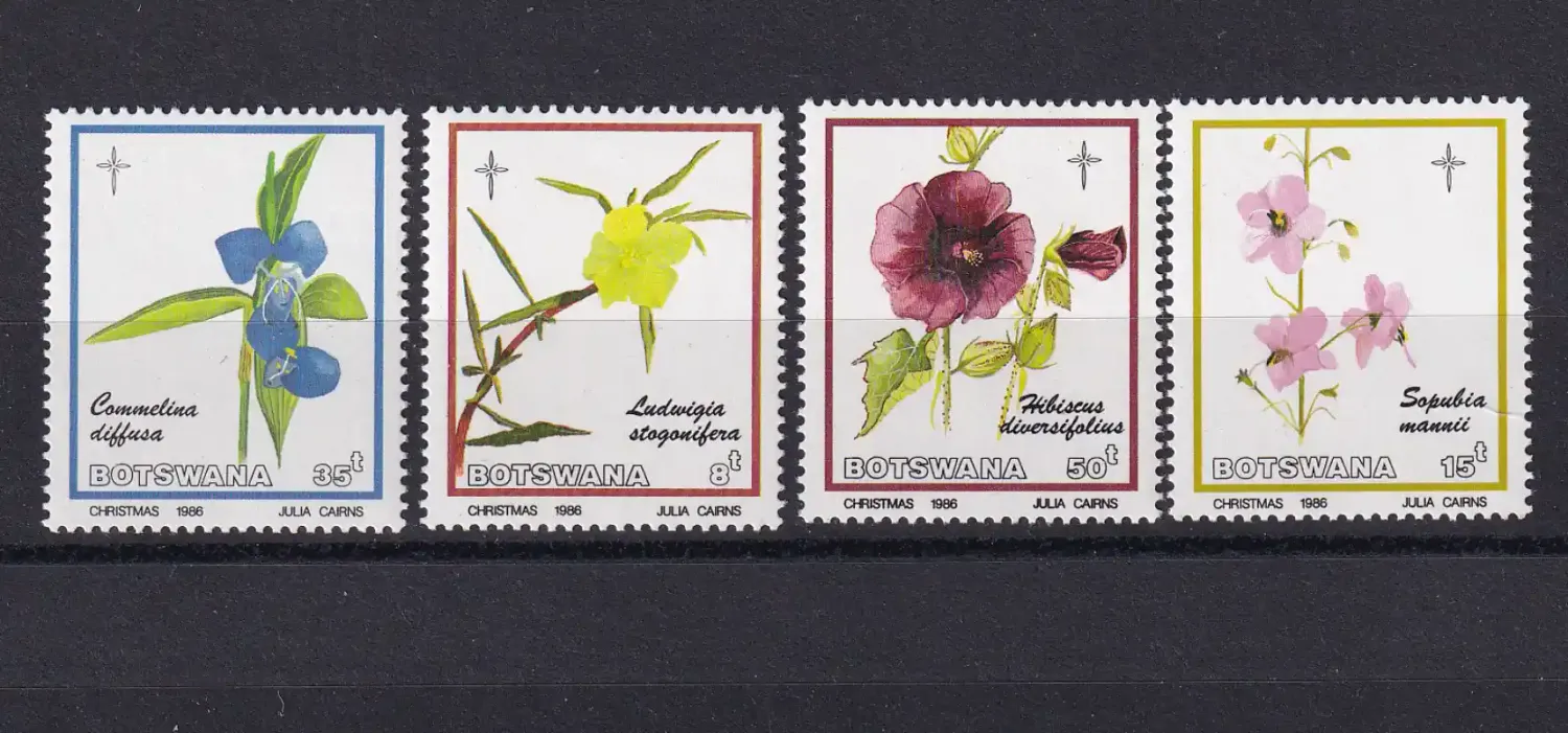 Botswana 1986 Christmas/Flowers-MNH(**)