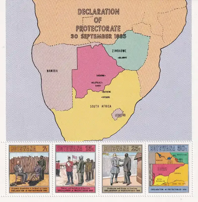 Botswana 1985 Protectorate Centenary (ss/4v)-MNH(**)