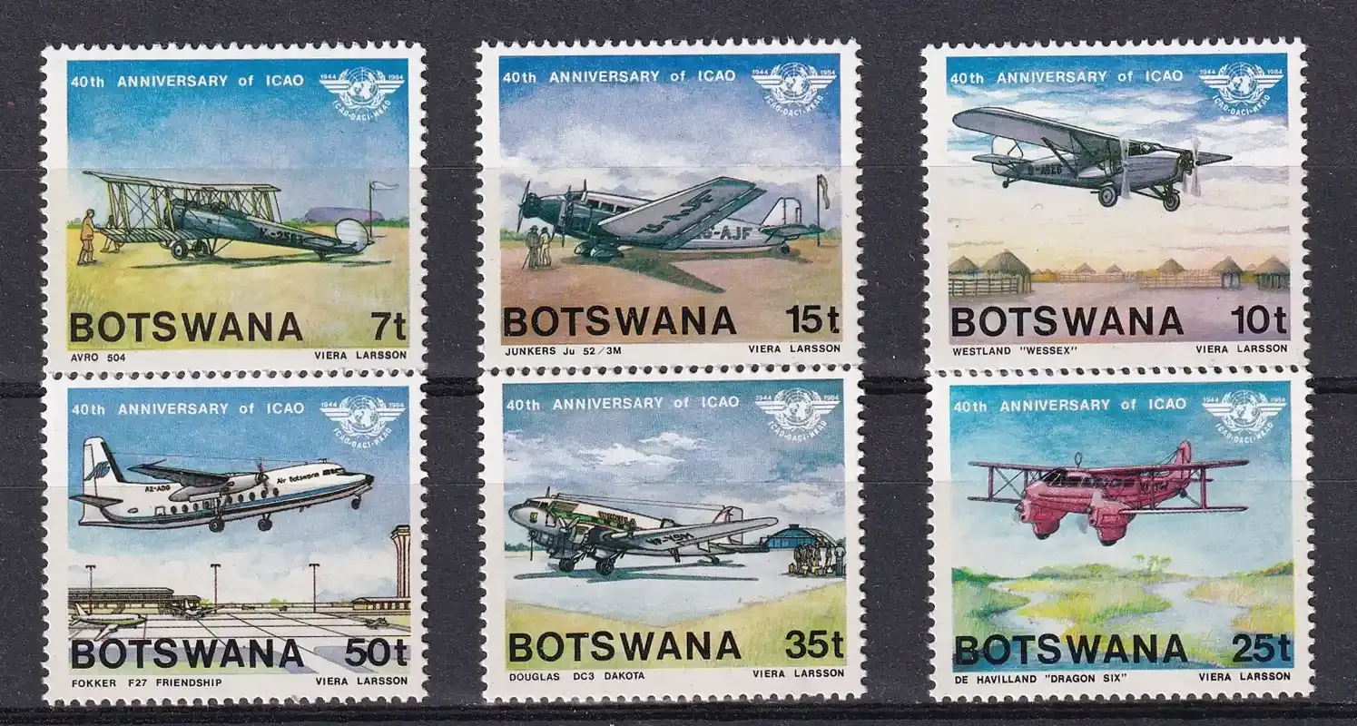 Botswana 1984 ICAO/Airplanes-MNH(**)