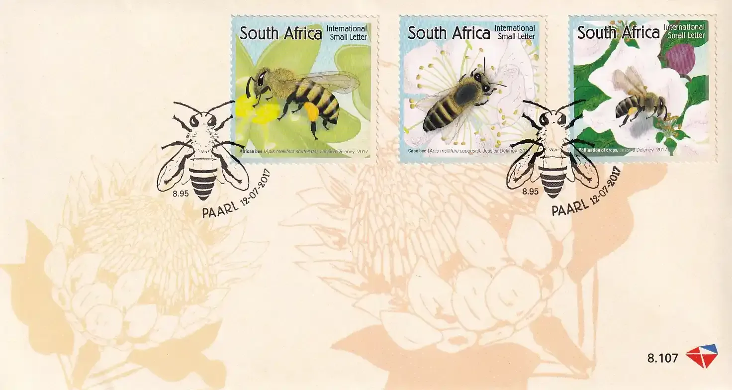 South Africa 2017 Bees FDC