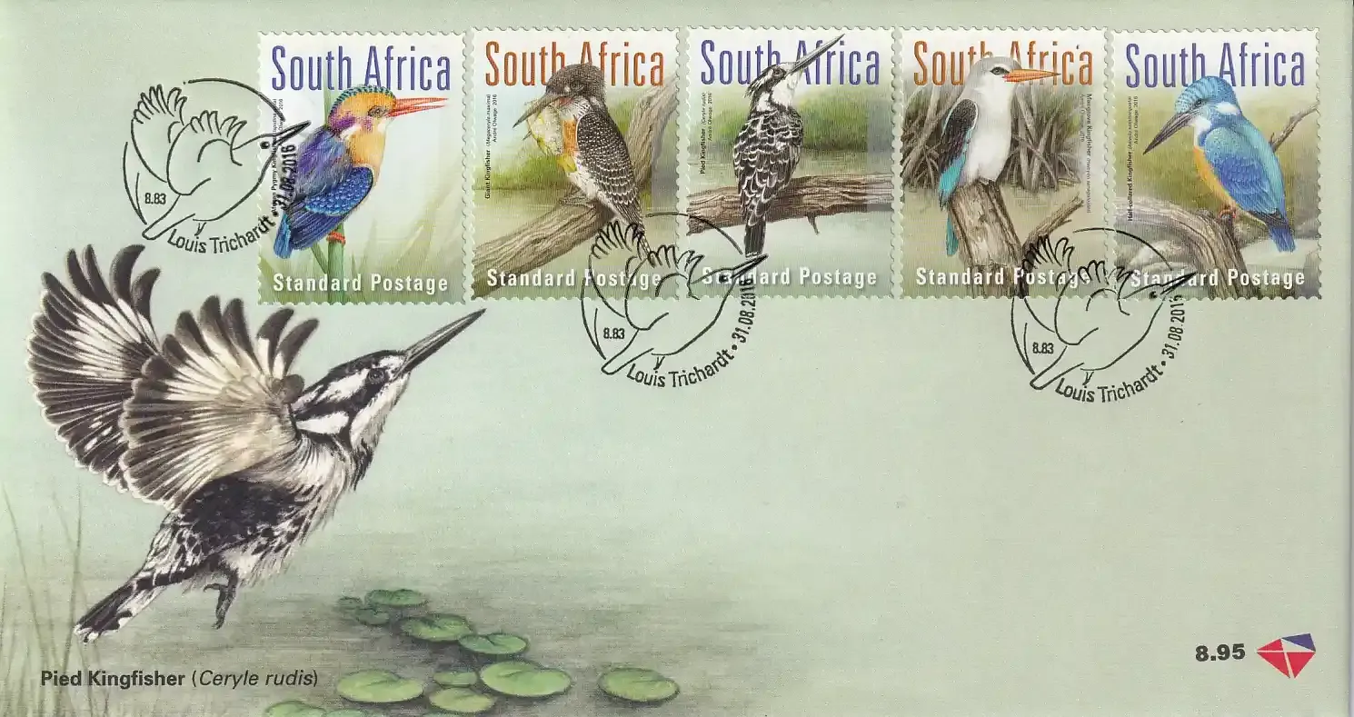 South Africa 2016 Birds/Kingfishers of South Africa. FDC