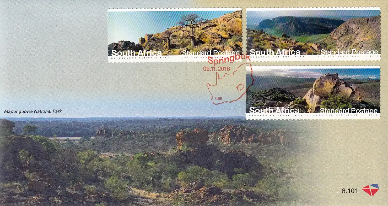 South Africa 2016 National Parks #3. FDC x 2