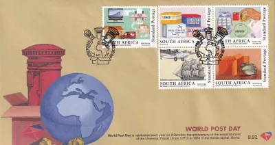 South Africa 2015 World Post Day, FDC