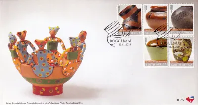 South Africa 2014 Ceramic Vessels. FDC x 2