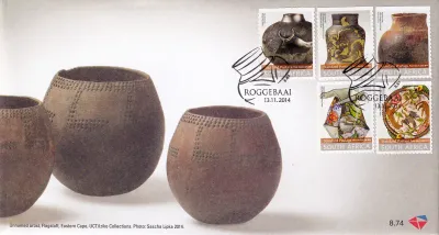 South Africa 2014 Ceramic Vessels. FDC x 2