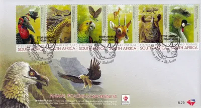 South Africa 2015 Animal Poaching Awareness, FDC South Africa 2015 Animal Poaching Awareness, FDC